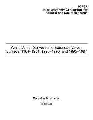 World Values Surveys and European Values Surveys, 1981–1984, 1990–1993, and 1995–1997