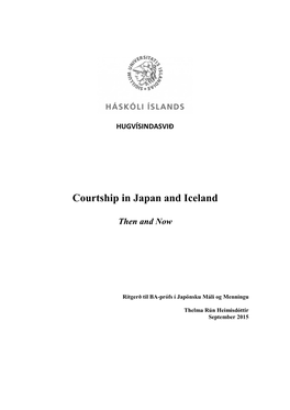 Courtship in Japan and Iceland