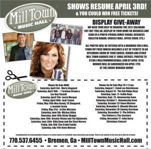 Display Giveaway | Mill Town Music Hall