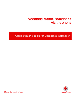 Vodafone Mobile Broadband Via Thephone