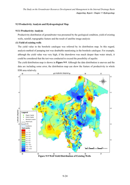 9.5 Productivity Analysis and Hydrogeological Map 9.5.1