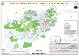 Contamination Status of Districts in Afghanistan