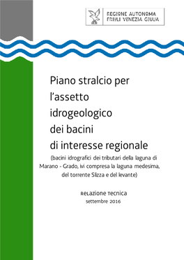 Piano Stralcio Per L'assetto Idrogeologico Dei Bacini Di Interesse Regionale