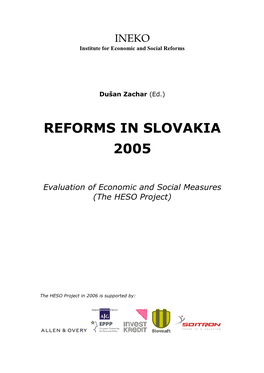 Reforms in Slovakia 2005