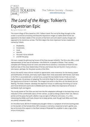 The Lord of the Rings: Tolkien's Equestrian Epic