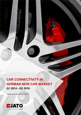 Car Connectivity in Germany 2014 to 2016