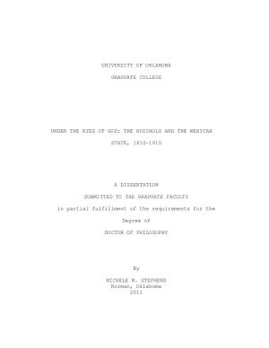 The Huichols and the Mexican State, 1810-1910 a Dissertation