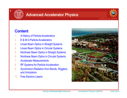 Advanced Accelerator Physics