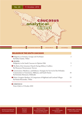 No. 20: Religion in the South Caucasus