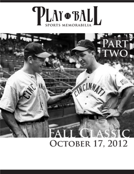 Fall Classic October 17, 2012 Ephemera