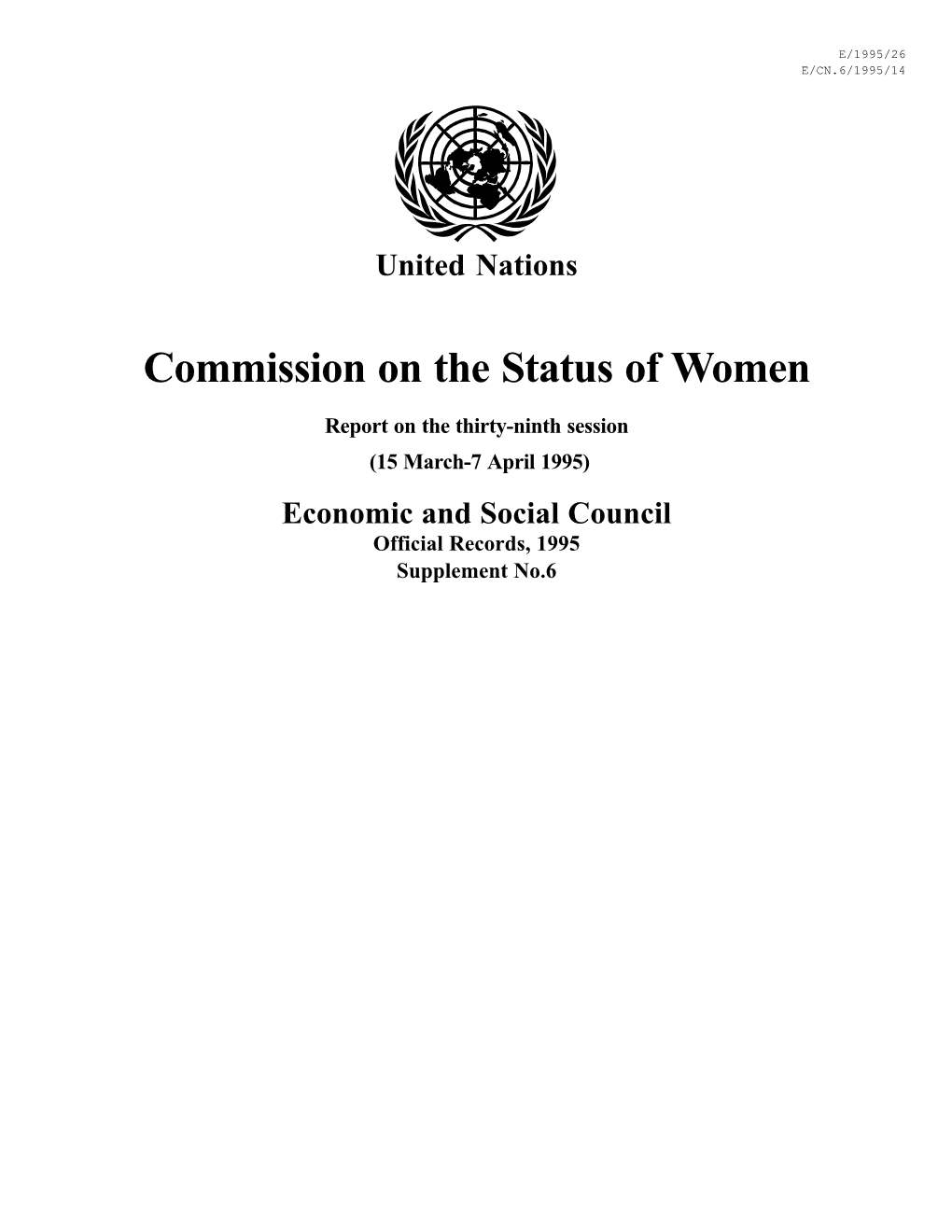 Commission on the Status of Women