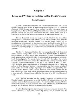 Chapter 7 Living and Writing on the Edge in Don Delillo's Libra