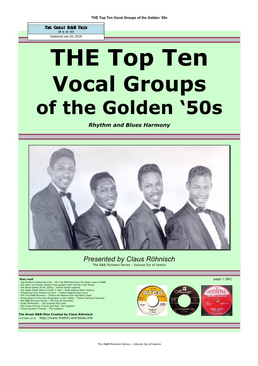 Top Ten Vocal Groups Rhythm and Blues
