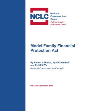 Model Family Financial Protection Act