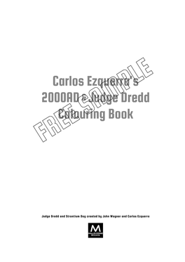 Carlos Ezquerra's 2000AD & Judge Dredd Colouring Book