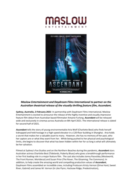 Ascendant Press Release