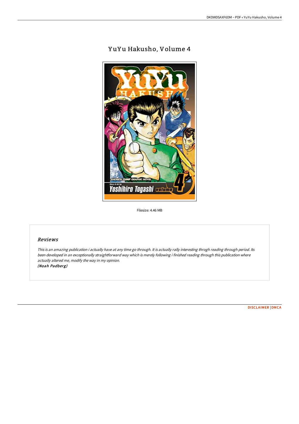 Download Kindle # Yuyu Hakusho, Volume 4