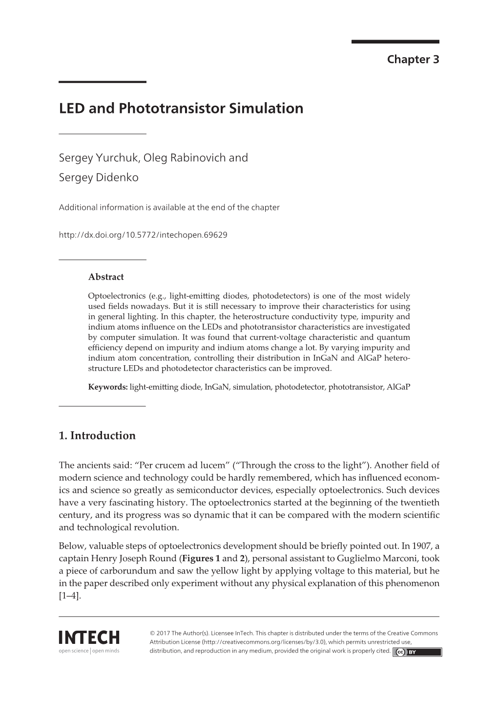 LED and Phototransistor Simulation