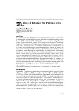 DNA, Wine & Eclipses