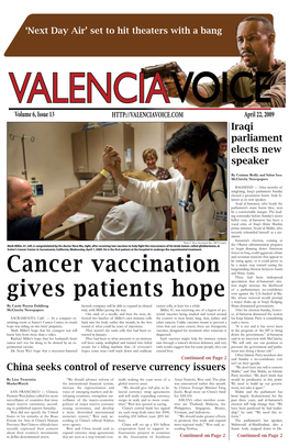 Cancer Vaccination Gives Patients Hope
