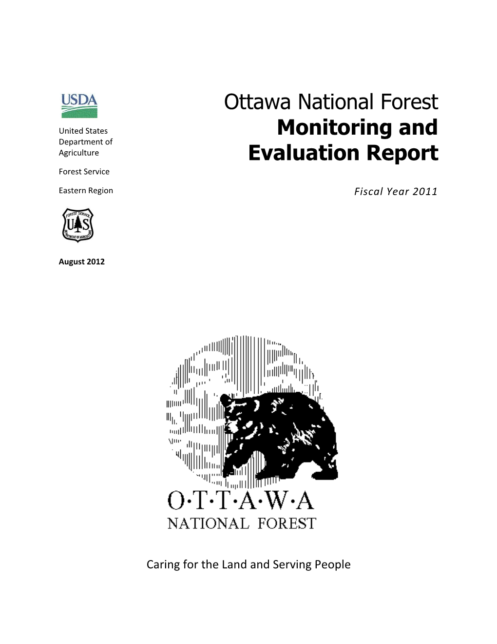 Ottawa National Forest Monitoring and Evaluation Report