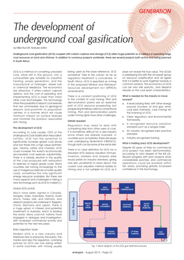 The Development of Underground Coal Gasification