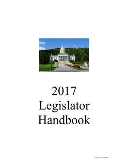 2017 Legislator Handbook