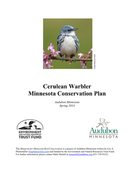 Cerulean Warbler Minnesota Conservation Plan