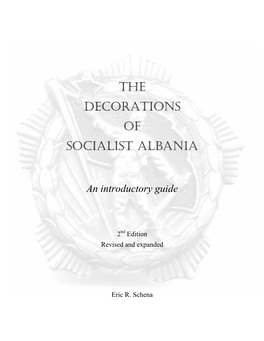 The Decorations of Socialist Albania