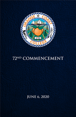 2020 Commencement Program Saturday, June 6, 2020 – 1 P.M