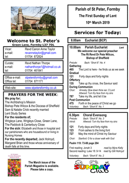 Services for Today