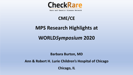 MPS Research Highlights at Worldsymposium 2020