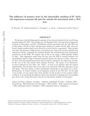 The Influence of Massive Stars in the Interstellar Medium of IC 1613: The