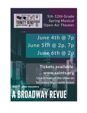 Broadway Revue Program