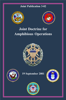 JP 3-02, "Joint Doctrine for Amphibious Operations"