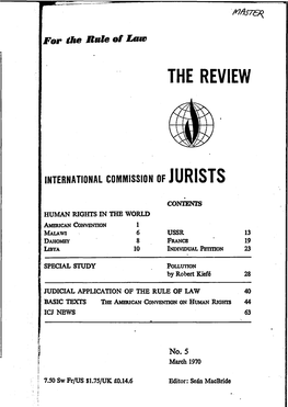 ICJ Review-5-1970-Eng