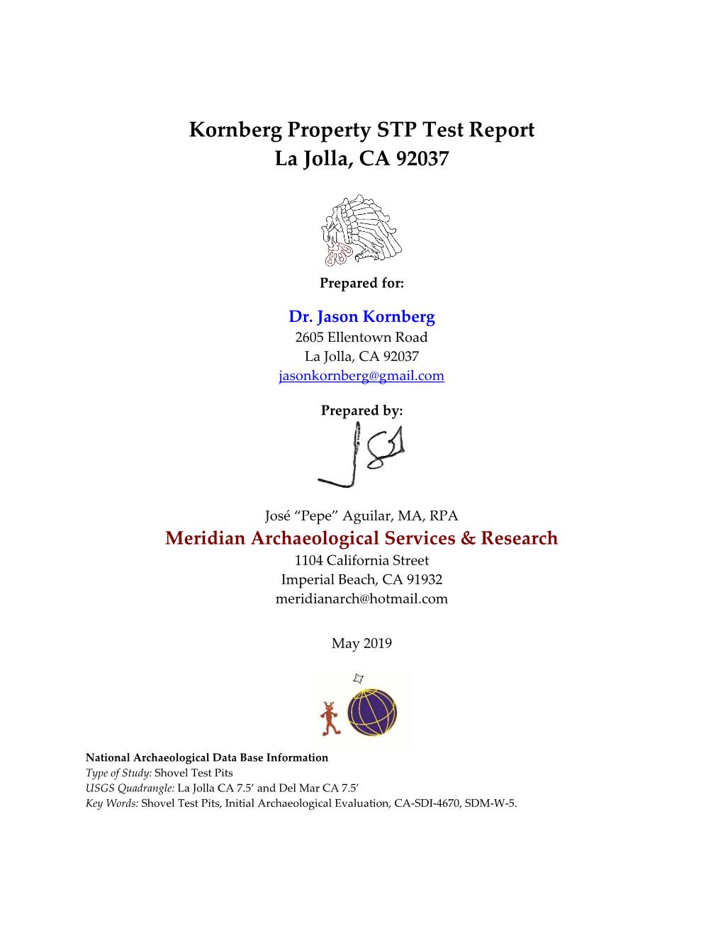 Kornberg Property STP Test Report La Jolla, CA 92037