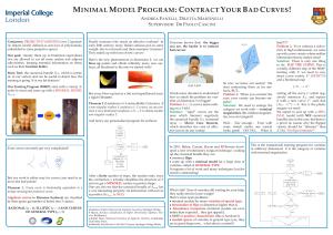 Minimal Model Program:Contract Your Bad Curves! Andrea Fanelli,Diletta Martinelli Supervisor:Dr Paolo Cascini