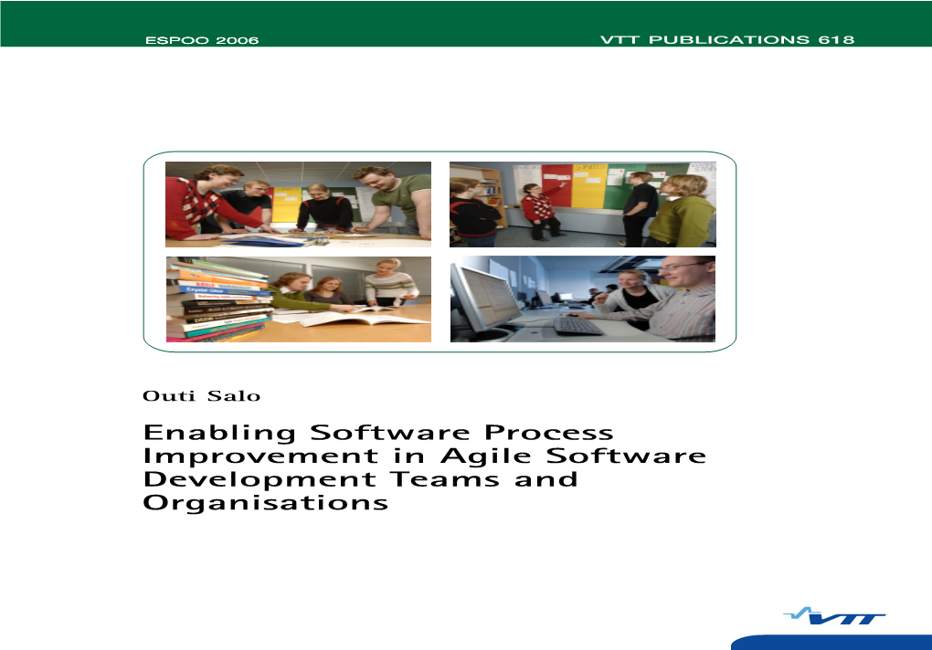 Enabling Software Process Improvement in Agile Software Development Teams And