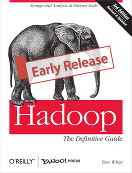Hadoop: the Definitive Guide