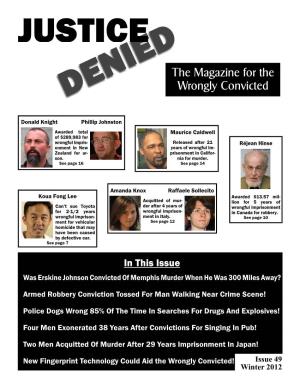 The Magazine for the Wrongly Convicted