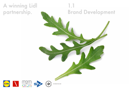A Winning Lidl Partnership. 1.1 Brand Development