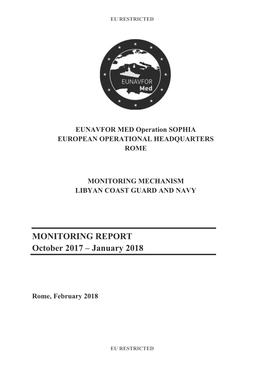 MONITORING REPORT October 2017 – January 2018
