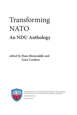 Transforming NATO an NDU Anthology