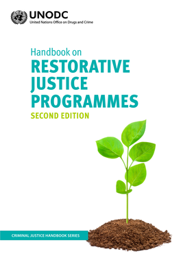 Handbook on RESTORATIVE JUSTICE PROGRAMMES SECOND EDITION