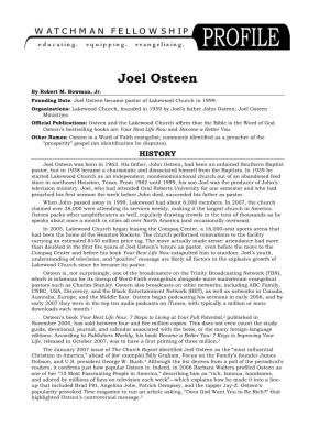 Joel Osteen by Robert M