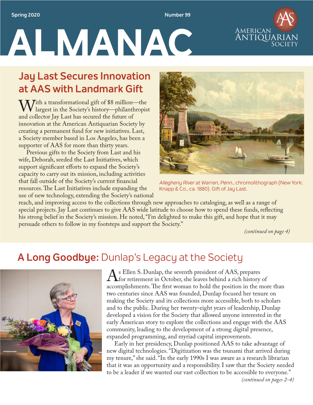 Dunlap's Legacy at the Society Jay Last Secures Innovation at AAS