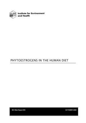Phytoestrogens in the Human Diet (Web Report