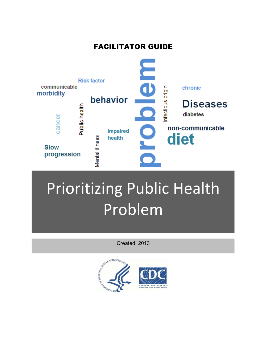 Prioritize Public Health Problems