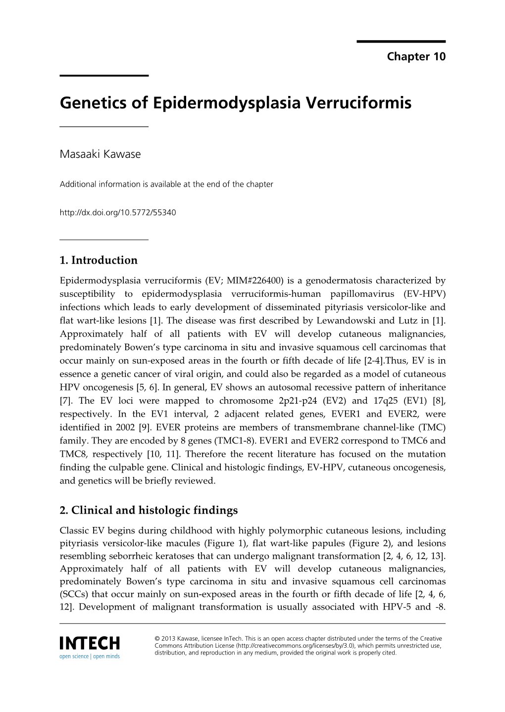Genetics of Epidermodysplasia Verruciformis